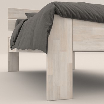 Posteľ MÁRIA I buk olej biely, 90x200 cm 2