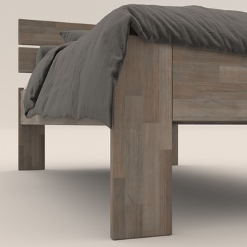 Posteľ MÁRIA I buk olej sivý, 80x200 cm 2