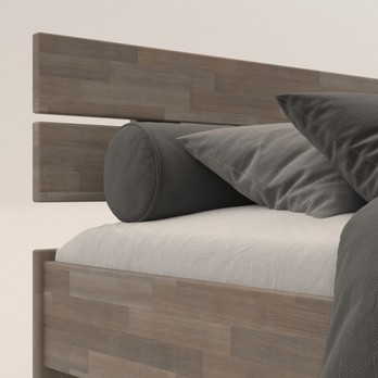 Posteľ MÁRIA I buk olej sivý, 80x200 cm 3