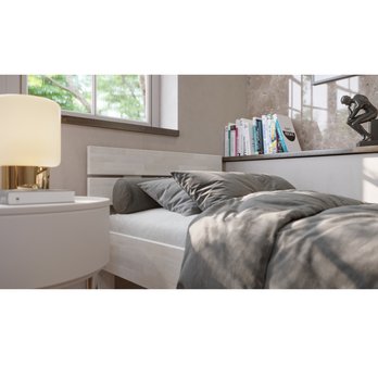 Posteľ MÁRIA I buk olej biely, 80x200 cm 5