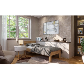 Posteľ MÁRIA I buk olej, 90x200 cm 1