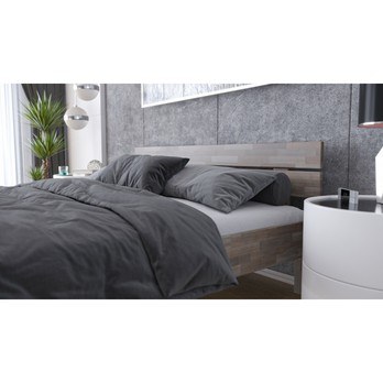 Posteľ MARIA II buk olej sivá, 180x200 cm 3