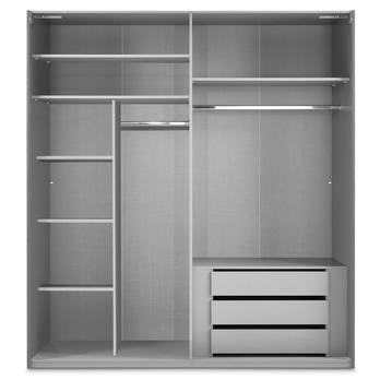 Šatníková skriňa MARIGOLD IV biela 2