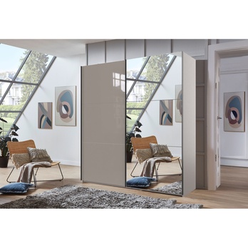 Šatníková skriňa MARIGOLD IV sivobéžová 1