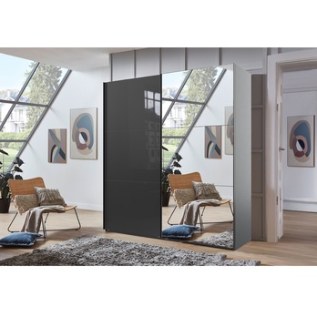 Šatníková skriňa MARIGOLD IV grafitová 1