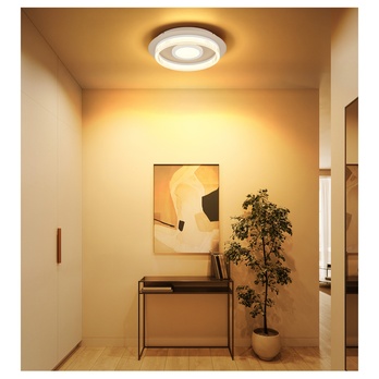 Stropné svietidlo MARLENNE piesková/biela, priemer 40 cm 1