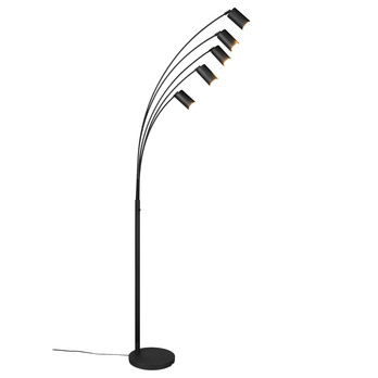 Stojacia lampa MARLEY 6 čierny kov 3