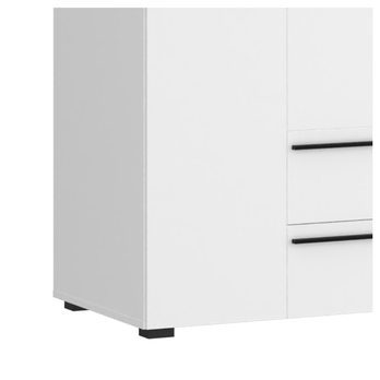 Šatníková skriňa MARLOW biela, šírka 90 cm 3