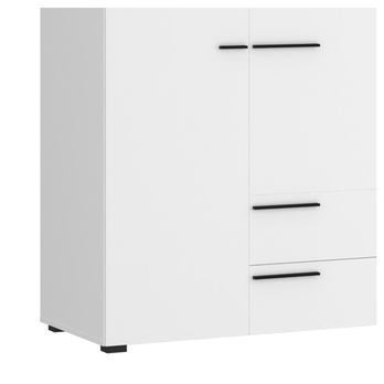 Šatníková skriňa MARLOW biela, šírka 135 cm 4