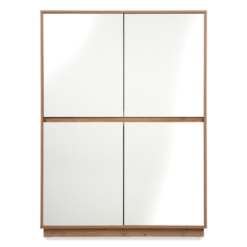 Komoda MARMION 4 dub artisan/biela vysoký lesk 3