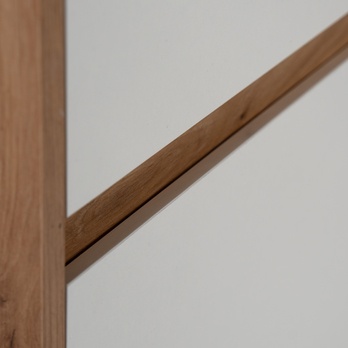 Komoda MARMION 4 dub artisan/biela vysoký lesk 5