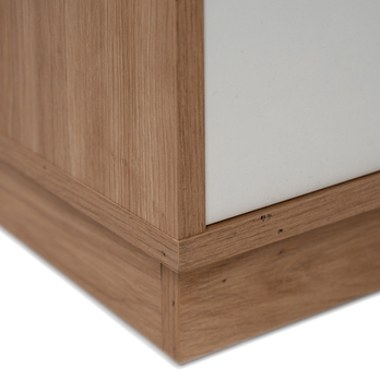 Komoda MARMION 4 dub artisan/biela vysoký lesk 7