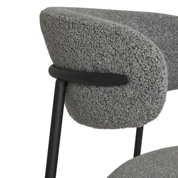 Jedálenská stolička MARO svetlosivá 4