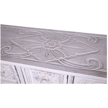 Konzolový stolík MAROCO biela/patina 6