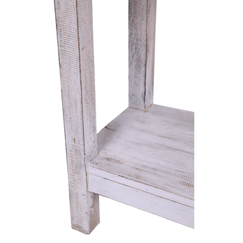 Konzolový stolík MAROCO biela/patina 7