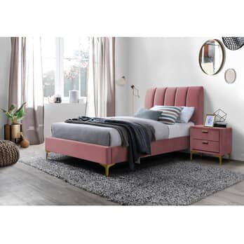 Posteľ s roštom MAROGI I staroružová, 90x200 cm 1