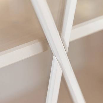 Vitrína MARON 2D biela/tabak 6