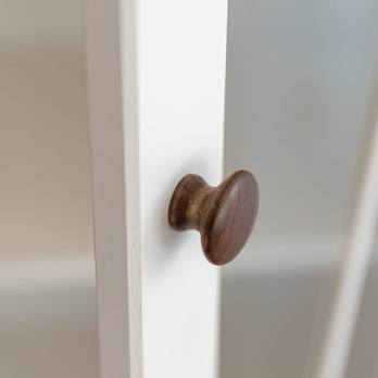 Vitrína MARON 2D biela/tabak 7