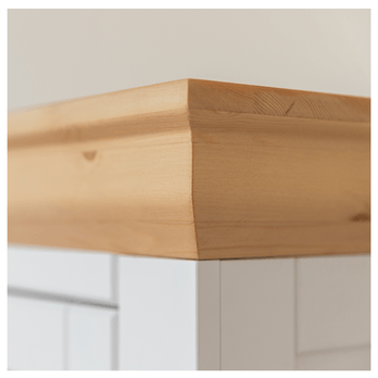 Úzka vitrína  MARON borovica/biela 2