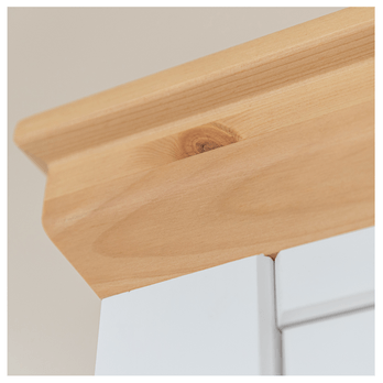 Úzka vitrína  MARON borovica/biela 3