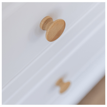 Úzka vitrína  MARON borovica/biela 11