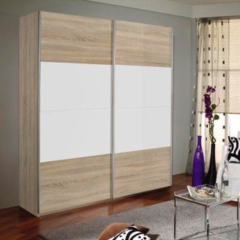 Šatníková skriňa MARONI dub sonoma/alpská biela 4