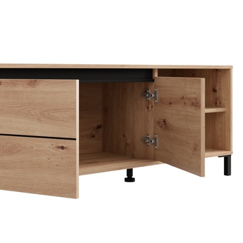 TV stolík MARRON 1 dub artisan/čierna 4