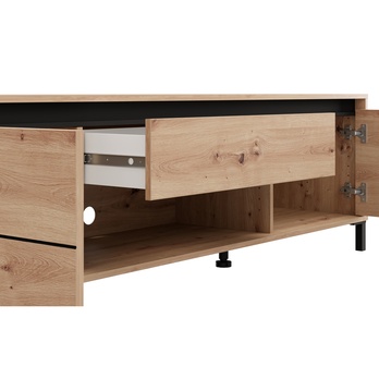 TV stolík MARRON 3 dub artisan/čierna 4