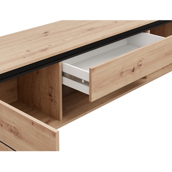 TV stolík MARRON 3 dub artisan/čierna 5