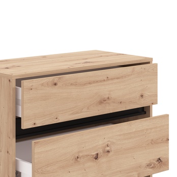 Komoda MARRON I dub artisan/matná čierna 5