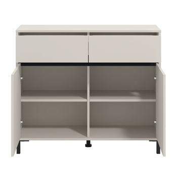 Komoda MARRON II kašmírová/matná čierna 2