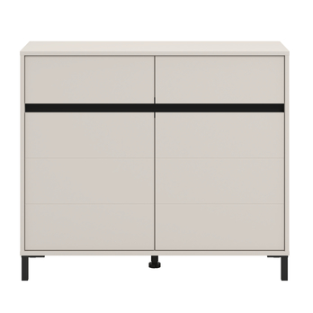 Komoda MARRON II kašmírová/matná čierna 4