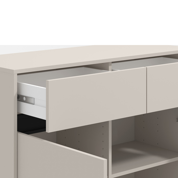 Komoda MARRON II kašmírová/matná čierna 5