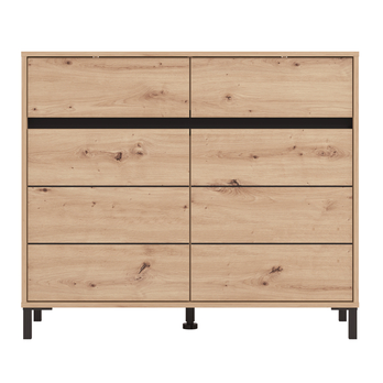 Komoda MARRON II dub artisan/matná čierna 3