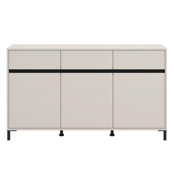 Komoda MARRON III kašmírová/matná čierna 4