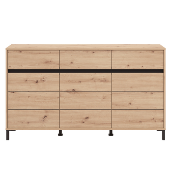 Komoda MARRON III dub artisan/matná čierna 4