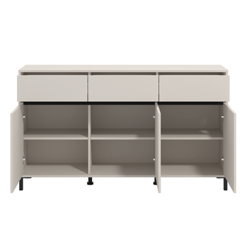 Komoda MARRON III kašmírová/matná čierna 2