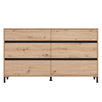 Komoda MARRON IV dub artisan/matná čierna 3