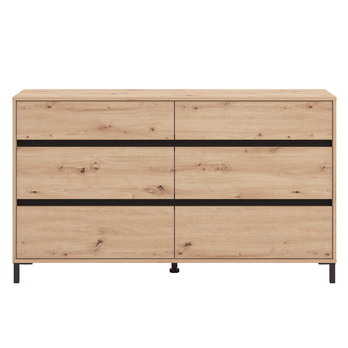 Komoda MARRON IV dub artisan/matná čierna 4