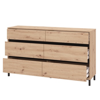 Komoda MARRON IV dub artisan/matná čierna 2