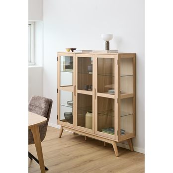 Vitrína MARTE 140 dub 1