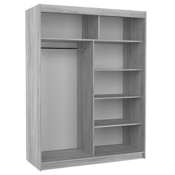 Šatníková skriňa MARTELL čokoládová/čierna 2