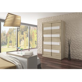 Šatníková skriňa MARTELL dub sonoma/biela 1