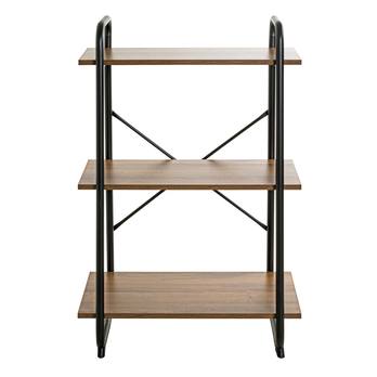 Regál MARTY II dub/čierna 2