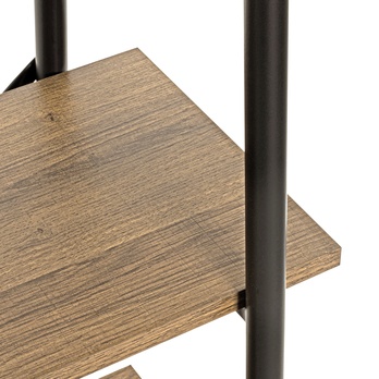 Regál MARTY II dub/čierna 5