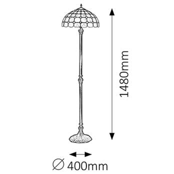 Stojacia lampa MARVEL bronzová 2