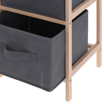 Regál MARYBETH s textilnými boxami 1