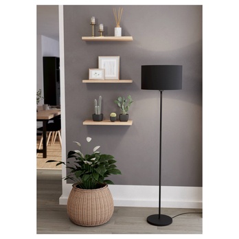 Stojacia lampa MASERLO čierna 1