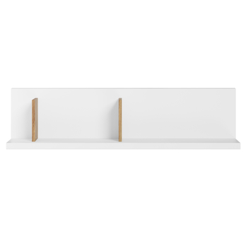 Nástenná polica MASSI 07 dub hikora/biela 2