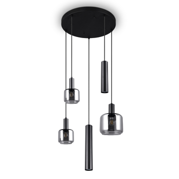 Závesné svietidlo MATARO I sklo/čierna 1